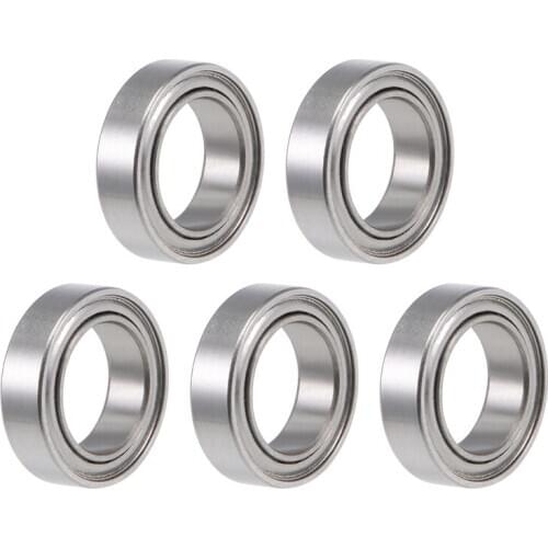 Uxcell SMR117ZZ Deep Groove Ball Bearings 7mm x 11mm x 3mm Double Shielded Stainless Steel for Micro Motor 5pcs