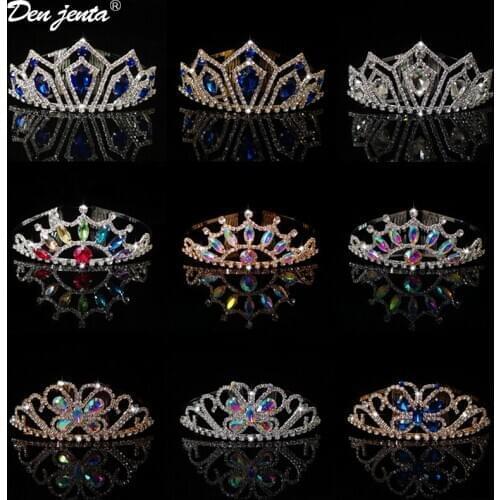 Luxury Crystal Rhinestome Princess Crown Tiaras for Women Diadem Tiaras and Crowns Prom Party Wedding Bridal Hair Accessories