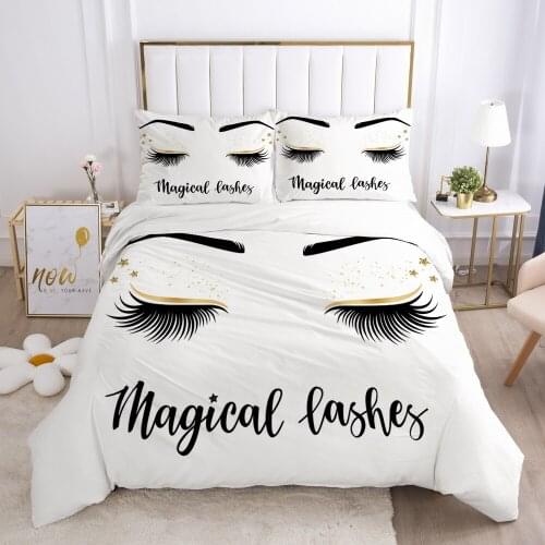 3D Luxury Bedding Sets Comforter/Blanket/Quilt/duvet Cover Set Pillowcases Queen/King/Europe/Russia Size Lash Eye