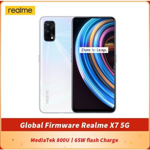 Original Realme X7 5G SmartPhone 6.4 inch 8GB 128GB MediaTek 800U Octa Core 65W flash Charge Google Play