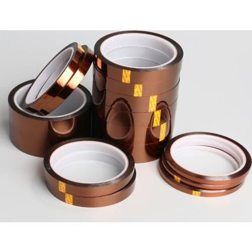 3d printer heat plate resistant high temperature polyimide adhesive insulation solder mask 10mmx33m thickness 0.05