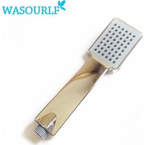 WASOURLF oxygenics water saving chrome plated abs plastic shower head boost pressurize square hand shower bathroom