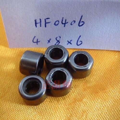20-100pcs HF0406 One way clutch needle roller bearing 4x8x6 mm Single Way Needle Bearings 4mm * 8mm * 6mm