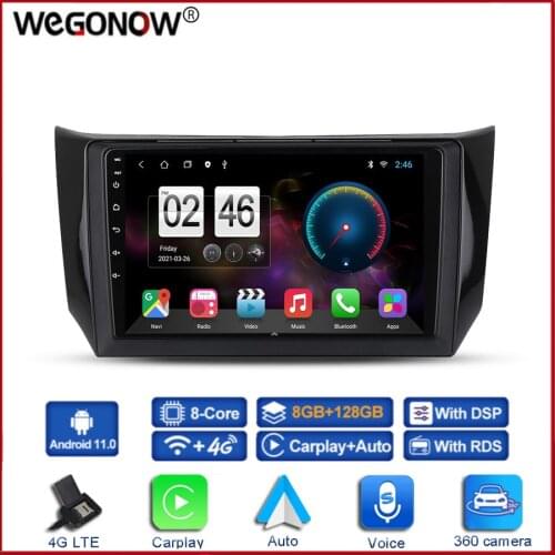 360 Panoramic Camera 6G+128G Android 10.0 Car DVD Player GPS WIFI Bluetooth 5.0 RDS Radio For Nissan Sylphy B17 Sentra 2012-2017