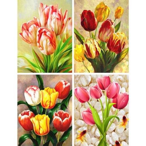 AZQSD Diamond Painting 5d Flower Cross Stitch Rhinestones Diamond Embroidery Sale Needlework Gift Handicrafts Home Decor
