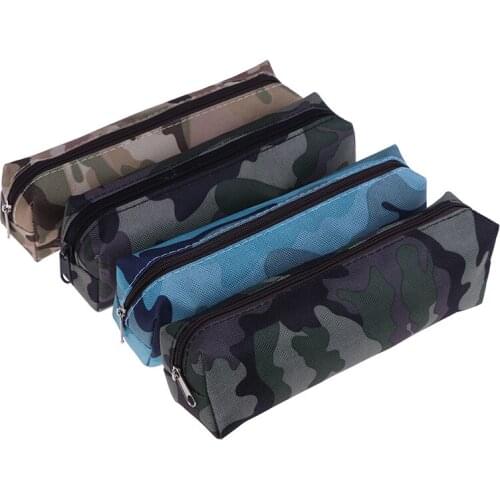 Big Pencil Case Camouflage Hot sale 4 Color For Boys School Military Style Canvas Pencil Bag Stationery School Supplies