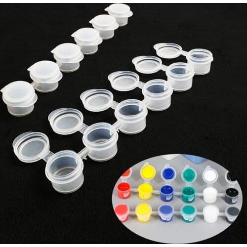 10*6pcs Pigment Box 2/3ml Watercolor Storage Box Children Drawing Supplies Art Educationinal Toys for Kids office accessories