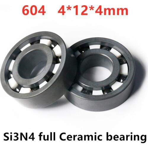 4pcs/10pcs Si3N4 full Ceramic bearing 604 4*12*4 mm silicon nitride ceramic ball bearings 4mmx12mmx4mm
