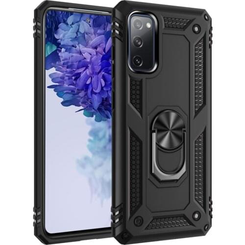 S 20 FE Case for Samsung Galaxy S20 FE Armor Rugged Military Shockproof Magnet Car Holder Ring Case Cover