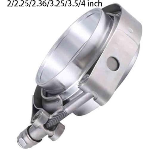 V Band Clamp 2/2.25/2.36/3.25/3.5/4 inch Turbo Exhaust V-Band Clamp Stainless Steel Male/Female Flange Kit
