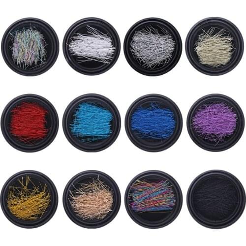 1box New Arrival Nail Art Multicolor Gold Silver Lines 12 Colors Manicure Beauty Decoration Nail Stickers DIY Nail Tools