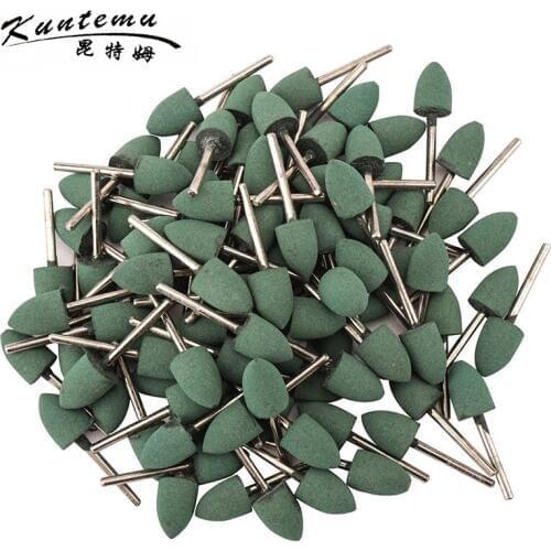 10PCS Oval Rubber Mounted Points Grinding Head For Jade Metal Wood Grinding
