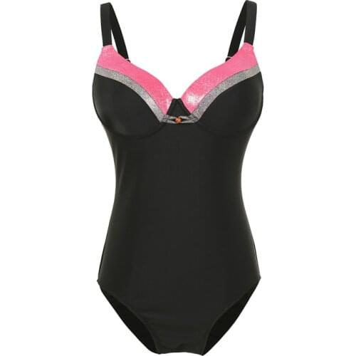 2021 CX One piece swimsuit Solid Underwire bodysuit Sexy Patchwork mujer bathing suits Plus Size Swimwear women