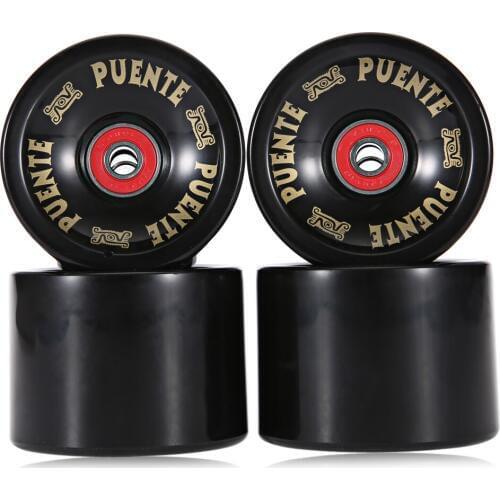 4 Pieces 70 x 51MM Skateboard longboard wheel 78A bearing included for DIY electric skateboard Skate Roller with Bearing