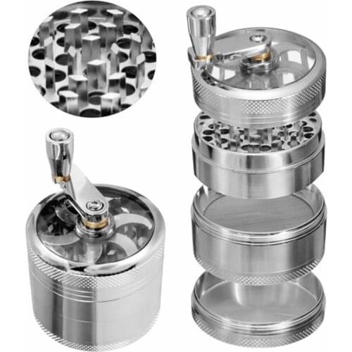 4-layer Aluminum Herbal Herb Tobacco Grinder Smoke Grinders grinder weed herb grinder Cigarette Accessories