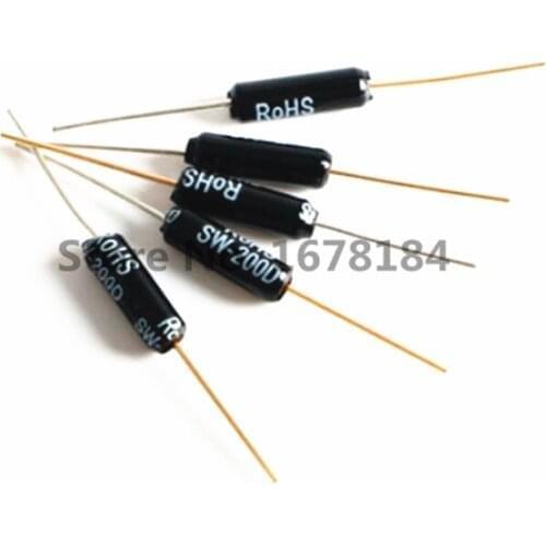 50pcs/lot SW-200D Vibration Switch Ball Switch Tilt Switch Double Bead Angle Sensor