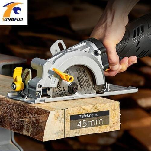 600W DIY Mini Circular Saw with Laser Multifunction Handheld Electric Chainsaw Portable Flip Chip Cutting Machine Woodworking