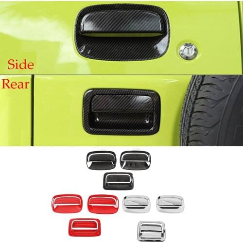 ABS Side Door & Rear Tailgate Handle Bowl Cover Kit for Suzuki Jimny JB74 2019-2020 Car Exterior Accessories