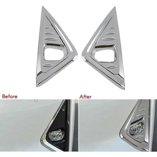 ABS Front Bumper Fog Light Lamp Frame Cover Trim for Toyota Alphard 2015-2019