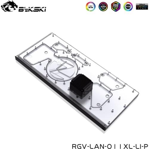 BYKSKI Front Waterway Distro Acrylic Plate Used For LIAN LI O11 XL Dynamic Case RGB Acrylic Tank, RGV-LAN-O11XL-LI-P cooler