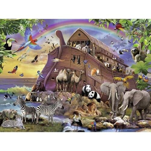 5D DIY Diamond Embroidery Noahs Ark Diamond Painting Cross Stitch full Square Rhinestone Mosaic home decoration gift