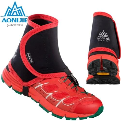 AONIJIE Trail Reflective Gaiters Protective Sandproof Shoe Covers Off-Road Running Jogging Hiking Outdoor Unisex