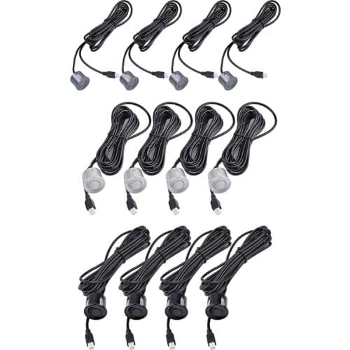 K1KE Car Reverse-Radar System 4 Parking Sensors Distance Detection Sound Warning