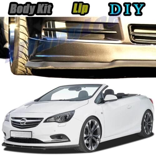 Car Bumper Lip Front Spoiler Skirt Deflector For Opel Cascada Cabrio For Holden Tune Car Modified Body Kit VIP Hella Flush Lips