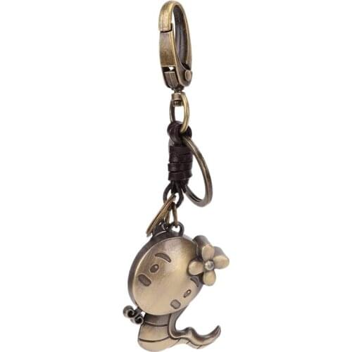 Keychain Retro Keyring With Cartoon Zodiac Sign Simple Easy To Carry Good Gift For Yourself Or Friends