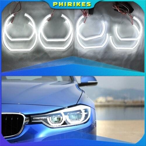 For BMW 3 Series E90 E92 E93 M3 Coupe and cabriolet 2007-2013 Car styling High Quality DTM Style White Crystal LED angel eyes