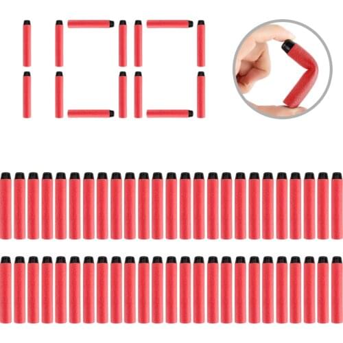 100PCS Darts For Nerf Soft Hollow Hole Head 7.2cm Refill Darts Toy Gun Bullets for Nerf Series Blasters Xmas Kid Children Gift