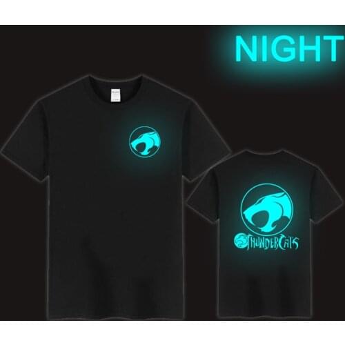 Thundercat t shirt Anime Men Harajuku T Shirt Fashion Tshirt Summer Mens Novelty Cotton T-shirt women Luminous Thunder cats Tops
