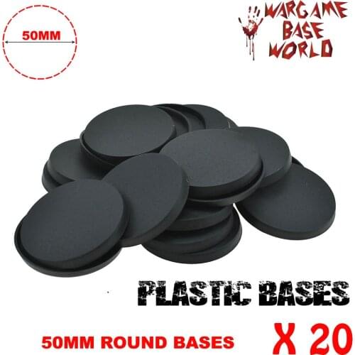 Gaming Miniatures and wargame bases 20 x 50mm bases