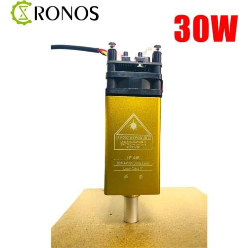 30W 450nm Blue Light Laser Head Fixed Focus DIY Carving Engraving Machine Engraver Accessory DIY Tools Laser Module Head