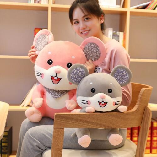 Kawaii Hamster Plush Doll Toys Cute Mouse Stuffed Toys Stuffed Animals Doll Baby Appease Doll Children Kids Girl Birthday Gift