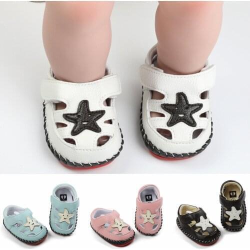 Infant Toddler Summer beach sandals Hand-stitched Baby Sandals Rubber-soled Non-slip Indoor Toddler Shoes First Walkers 2021