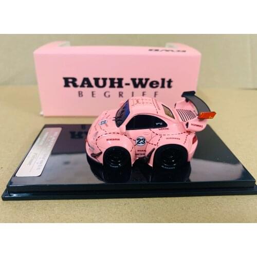 Rauh Welt Begriff RWB Zweite Entwicklung 911 Pink 1:64 Scale DieCast Model Car New in Box