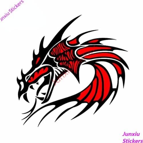 Cartoon Dragon for Bumper Camper Yacht Motorcycle Car Stickers Graphics Bumper Rear Windshield Cover scratches Decor PVC13x11cm