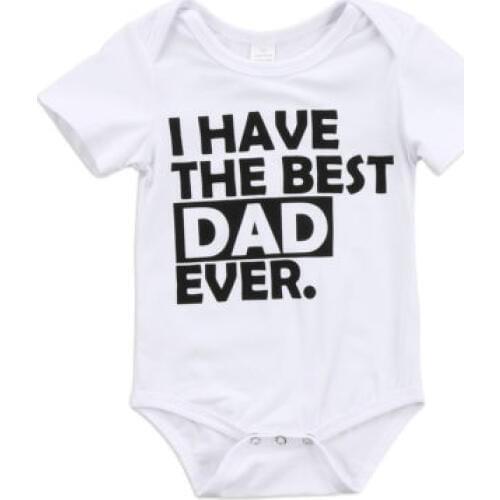 New 2020 Baby Clothing Newborn Infant Baby Boy Girl Cotton Romper Letter Sunsuit Clothes Outfits