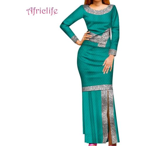 New O Neck Bodycon Party Evening Clothing for Sexy Laday Fashion Plus Size Traditional African Dresses for Elegant Women WY8865