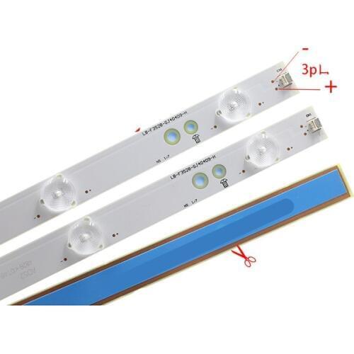 New Kit) 4pcs/set 9LEDs 798mm LED backlight strip for LED-40B800 LB-F3528-GJ40409-H LB-F3528-GJ40409-B TPT400LA-J6PE1