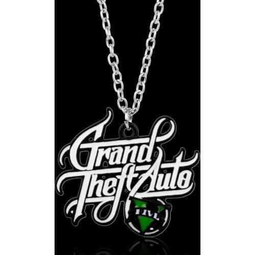 PS4 Xbox PC Rockstar Game GTA V Grand Theft Auto 5 Necklace Chain Pendant Necklaces Collier Colar Necklace -30