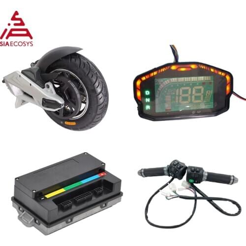 QS 1000W Mid Drive Motor Assembly Kits 72V 55KPH with 10inch Rim and EM50SP Controller and Z6 Throttle for Electric Scooter