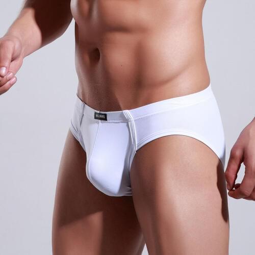 Sexy Men Ice Silk Underwear Transparent U Convex Pouch Briefs G-string Smooth Breathable Thongs Low Rise Gay Wear Plus Size F12