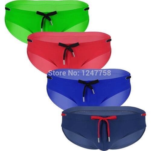 Sexy Swimsuit Contour Pouch Tangas Mens Swimwear Padded Swim Briefs Bulge Pouch Swimming Boxers Swimwear Swimsuit Beachwear