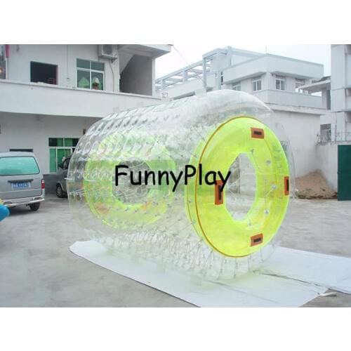 Water roller balls,swimming pool rolling ball,clear color inflatable roller ball Inflatable Roller Cylinder Water Zorbing ball