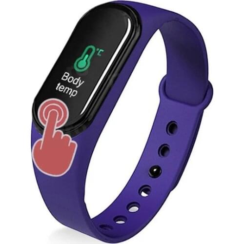 New Product Launch Hot-selling Fitness Tracker Body Temperature M4pro Body Temperature Heart Rate Monitoring Smart Bracelet