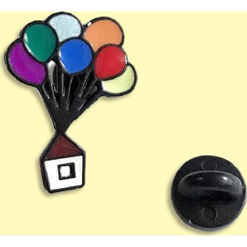 Hot Air Balloon Enamel Seven Colorful Balloon Brooch Backpack Clothes Lapel Fashion Jewelry Gift for Friends Kids