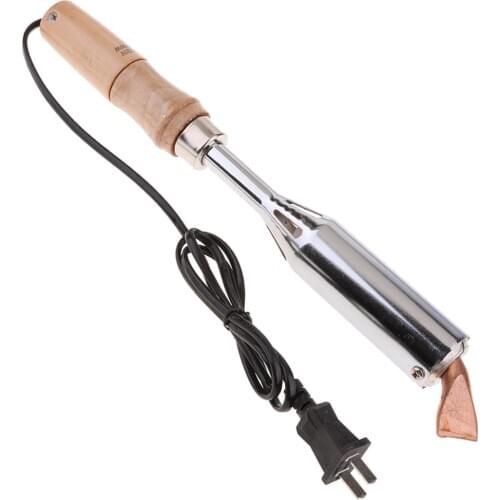 High Power Electric Soldering Iron With Wooden Handle Tip 300W