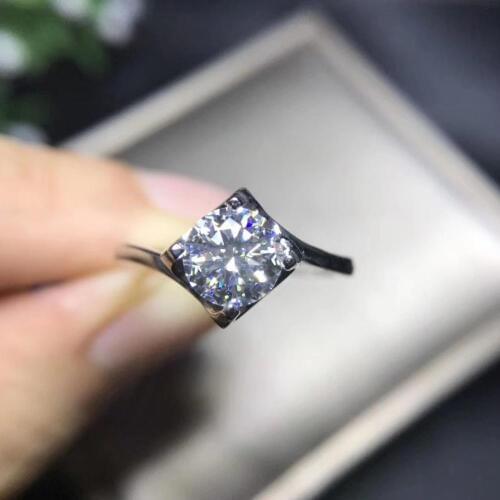 Women ring engagement ring glitting moissanite ring 925 sterling silver ring shiny better than diamond girl birthday party gift